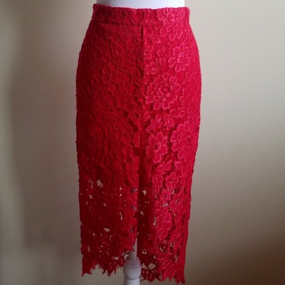 Alexis Red Lace Set Tank Top and Skirt Size S / XS - Picture 15 of 16